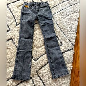 Driftwood dark bootcut washed jeans - size 27 waist NWOT